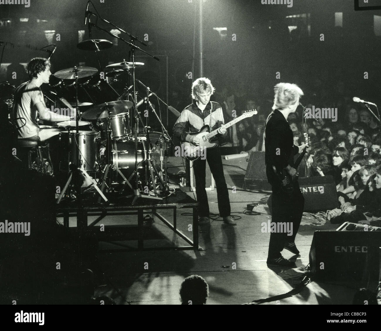 Le groupe de rock britannique de police au Hammersmith Odeon, London, 18 Décembre 1979 Banque D'Images