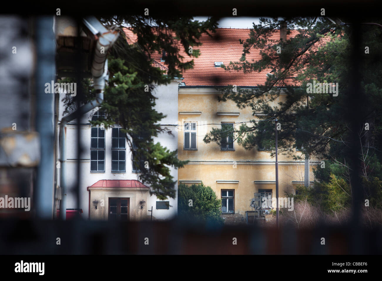 Locaux du château inférieur à Panenske Brezany où résidait Reinhard ...