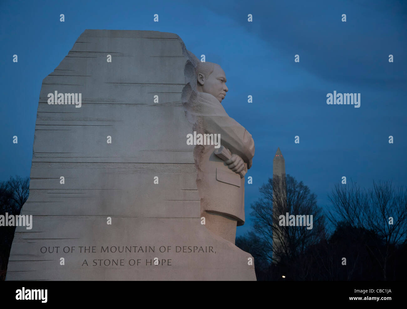 Washington, DC - Le Martin Luther King, Jr. Memorial. Banque D'Images