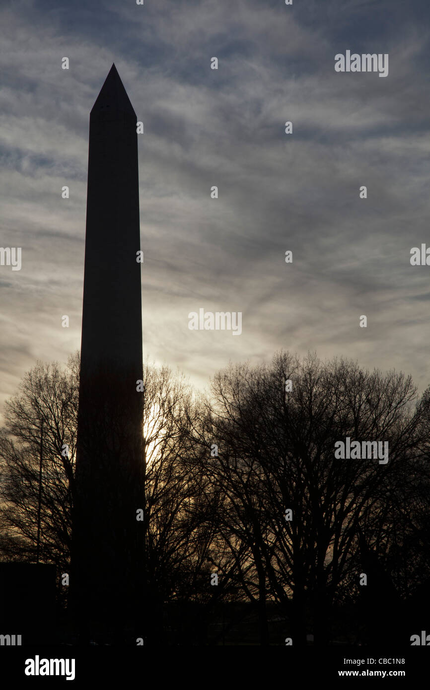 Washington, DC - le Washington Monument. Banque D'Images