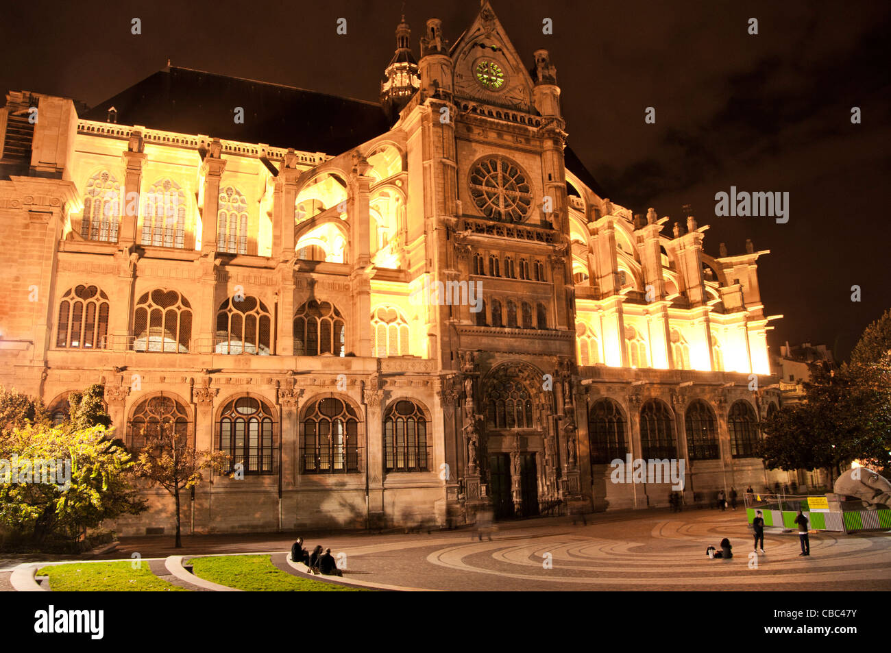 Saint Eustache Saint church Paris France Banque D'Images