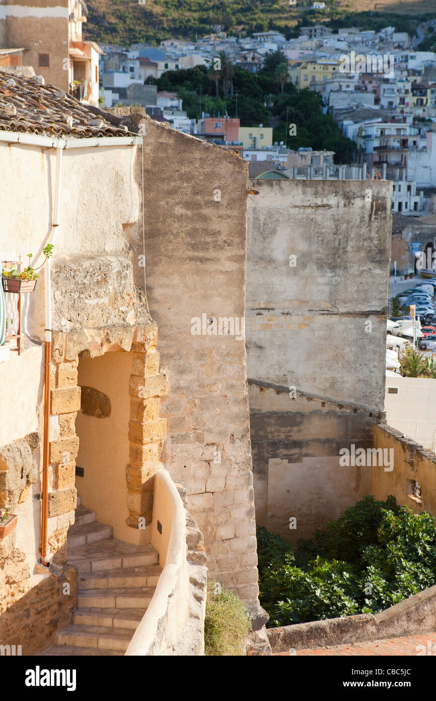 Escalier en colimaçon de l'ancien bâtiment Banque D'Images