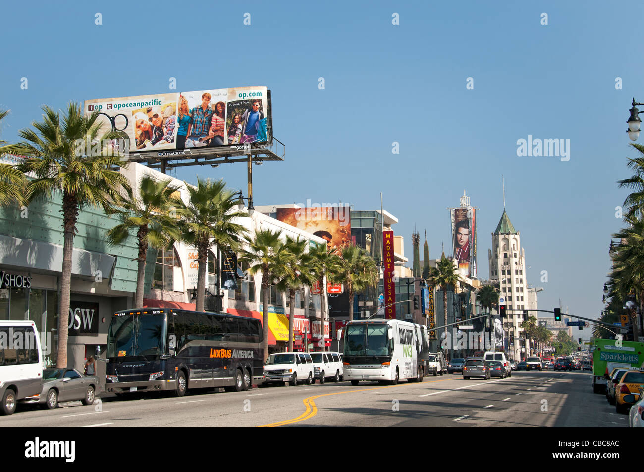 Hollywood Boulevard California United States of America USA Américain Town City Banque D'Images