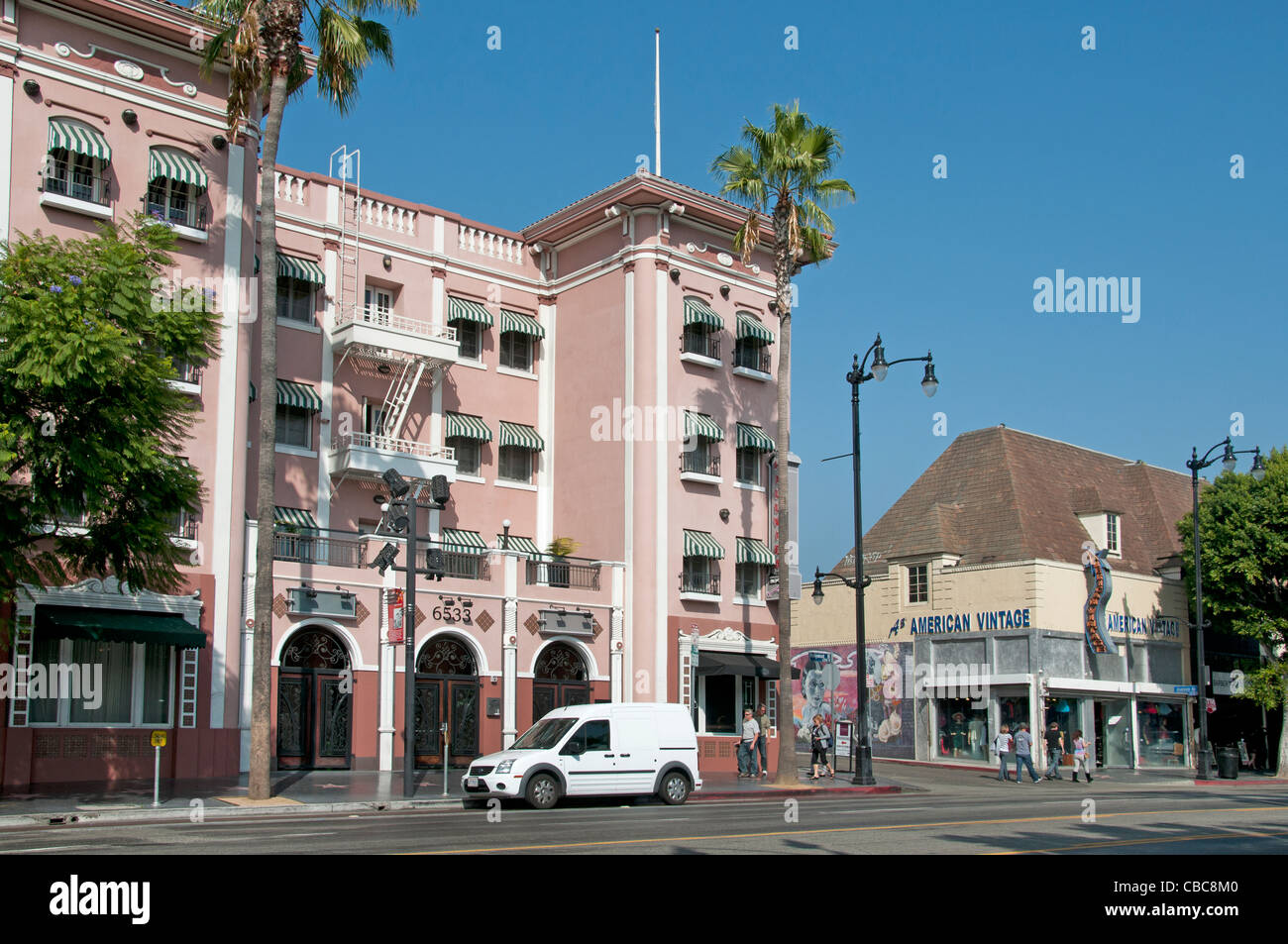 Hollywood Boulevard California United States of America USA Américain Town City Banque D'Images