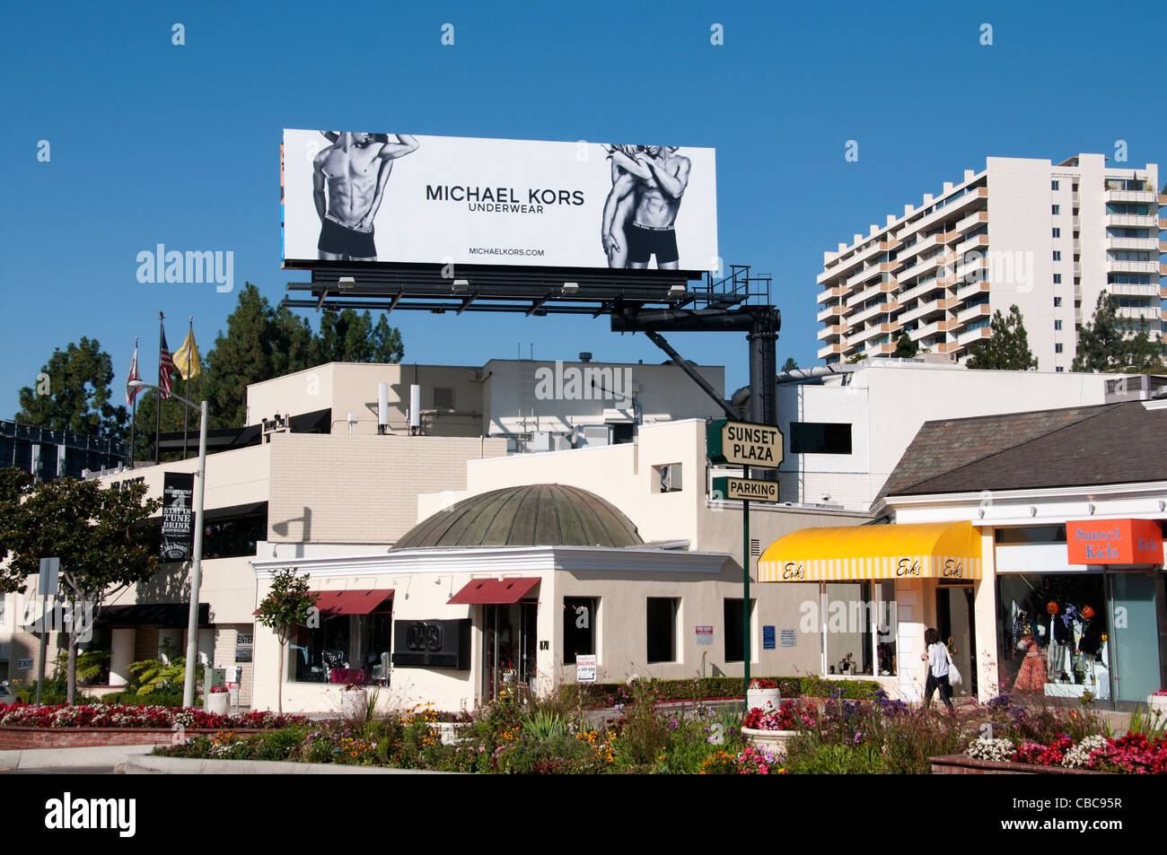 Sunset Boulevard Los Angeles Michael Kors Fashion Californie États-Unis Los Angeles Banque D'Images