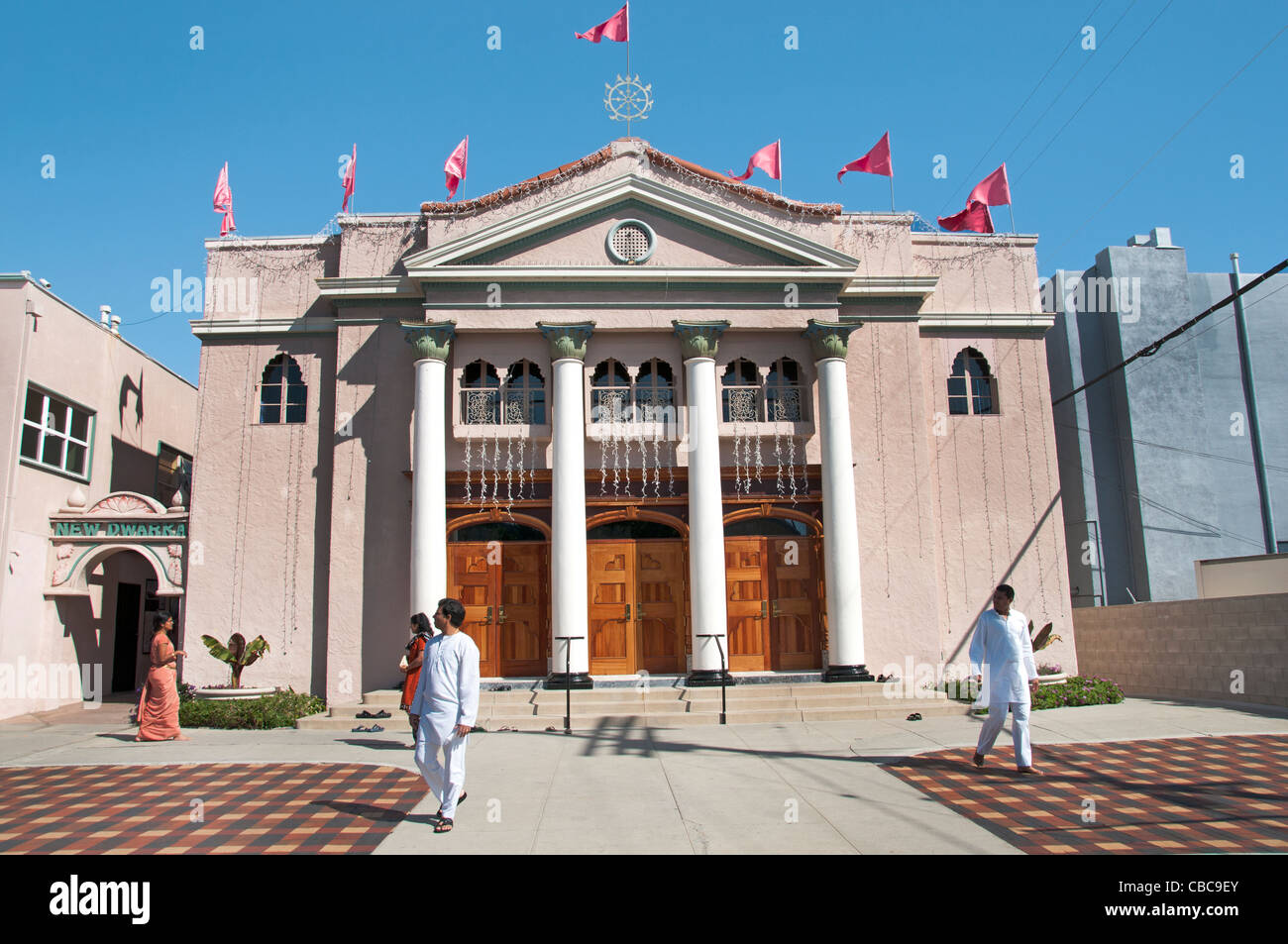 La communauté Hare Krishna Culver City, Californie, États-Unis Los Angeles Banque D'Images