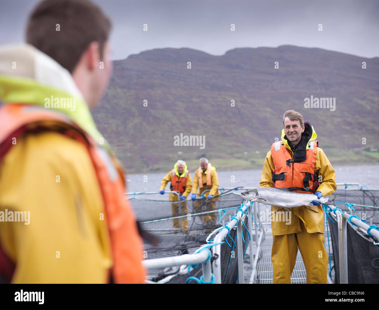 Ferme salmonicole d'ecosse Banque de photographies et d’images à haute résolution Alamy