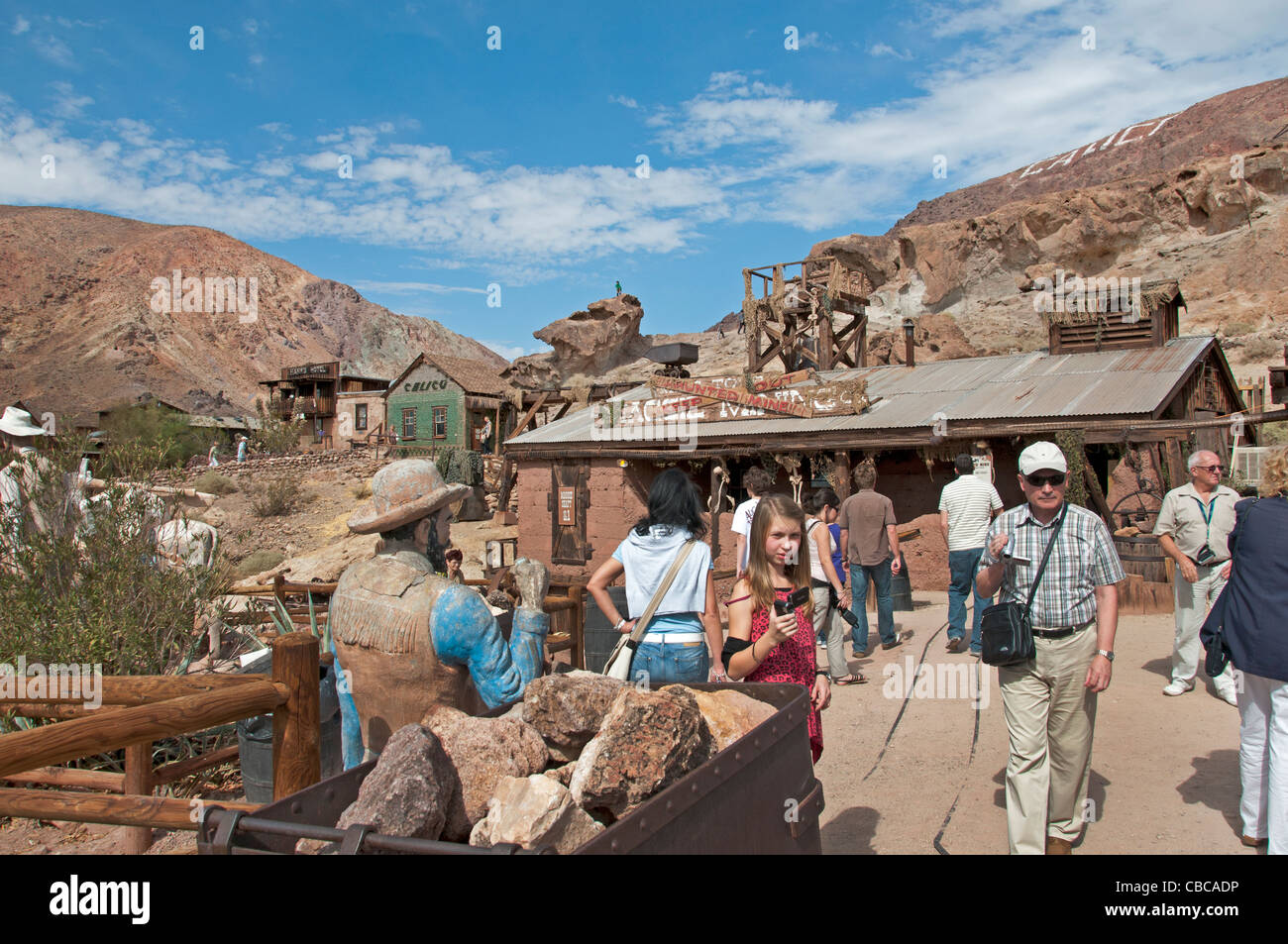 Barstow Californie Calico ghost town old silver mining gold rush California United States Banque D'Images