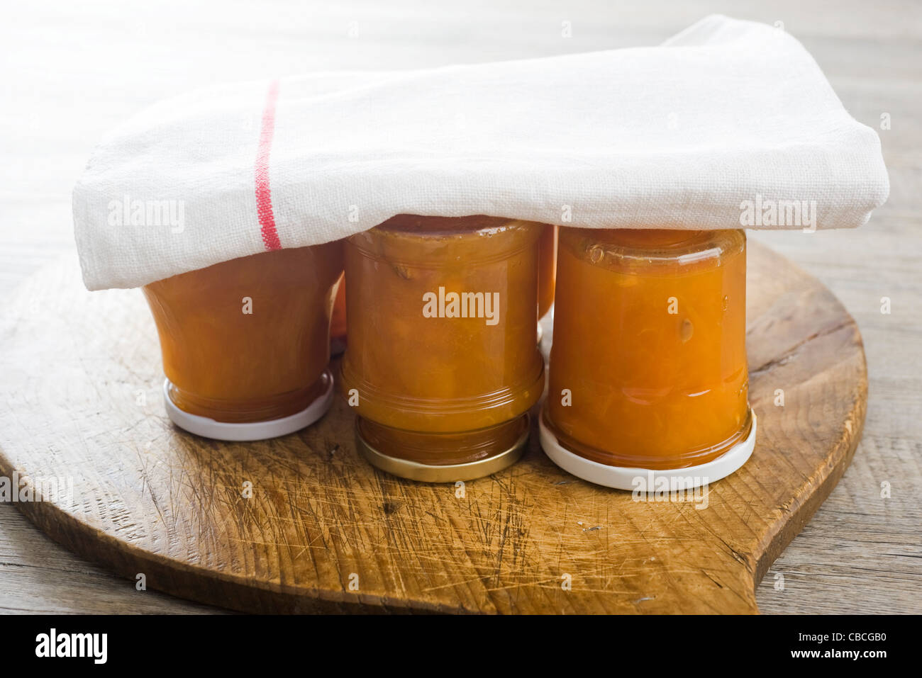 Confiture d’abricot Banque D'Images