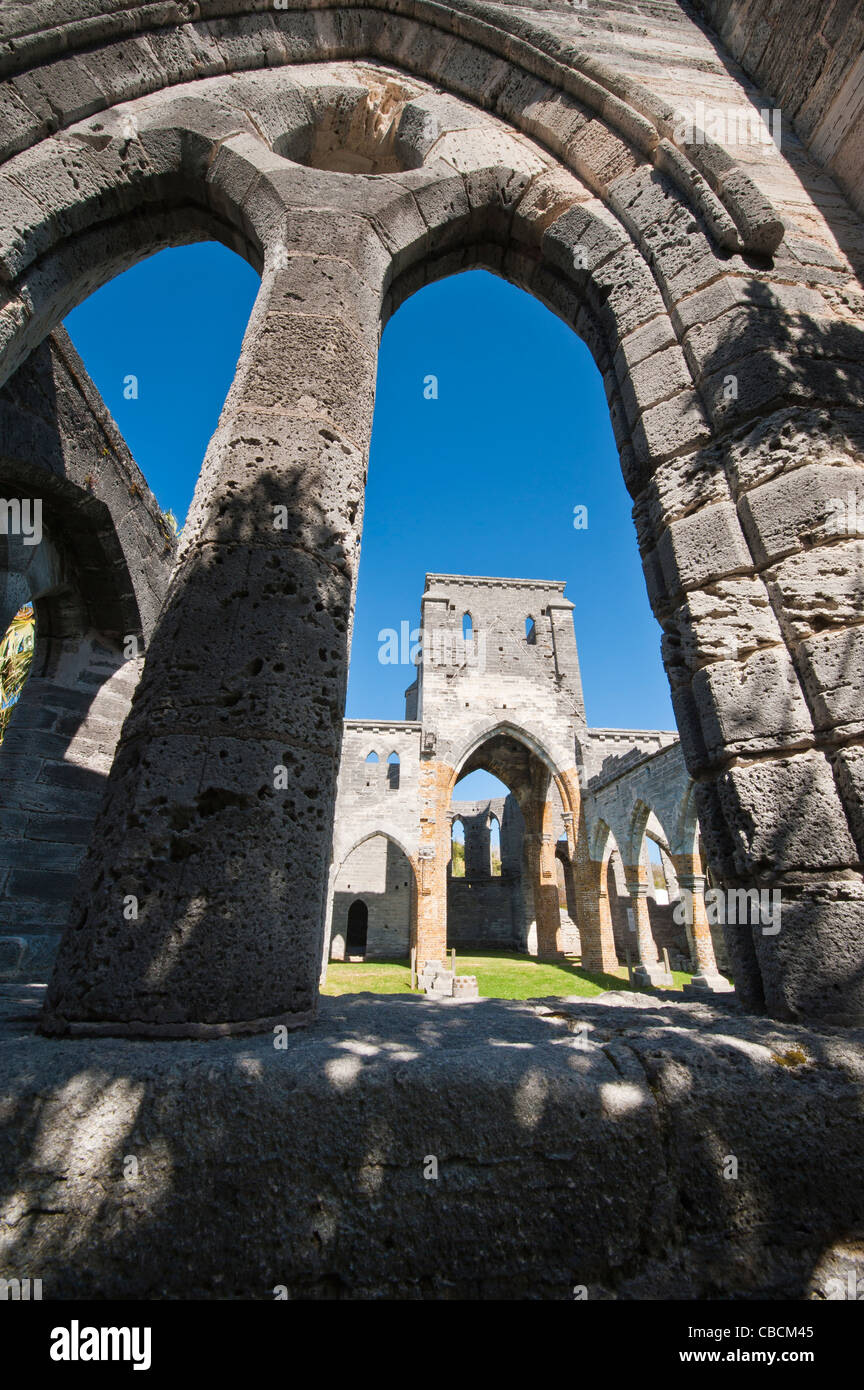 St. George, Bermudes.L'église inachevée de Saint-George, Bermudes. Banque D'Images