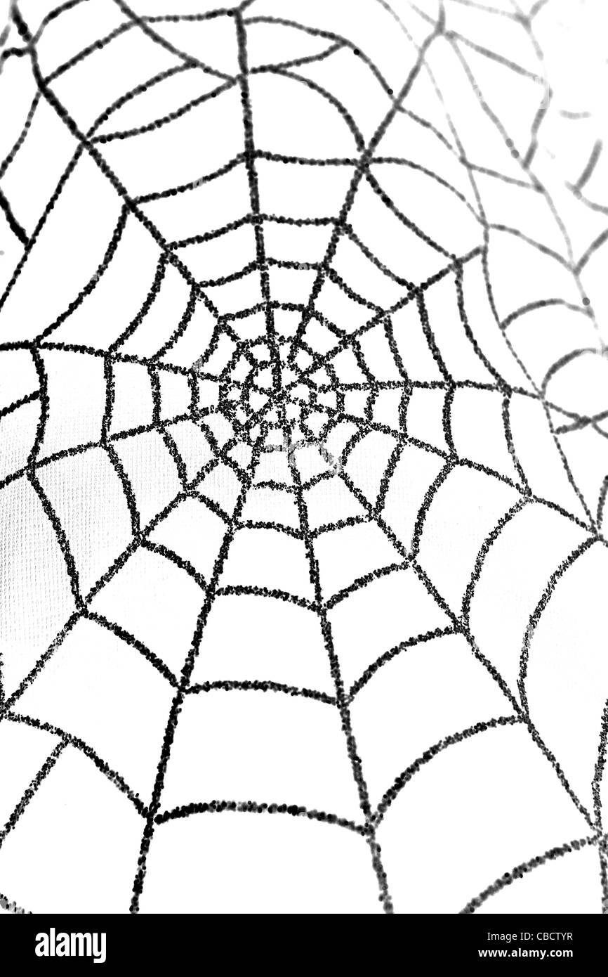 Cartoon Spider web Banque D'Images