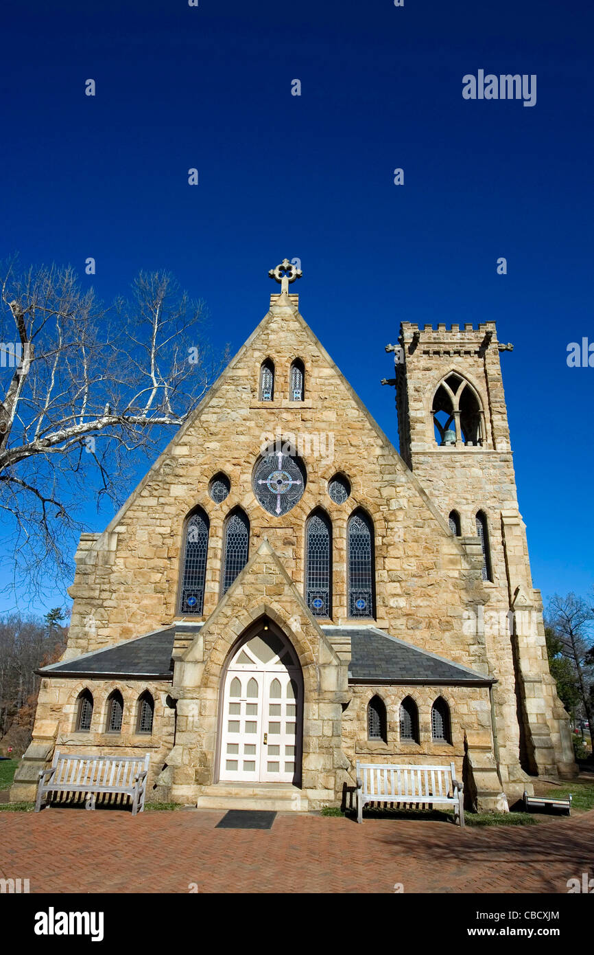 La chapelle de l'Université de Virginie, Charlottesville, VA, États-Unis d'Amérique. Banque D'Images