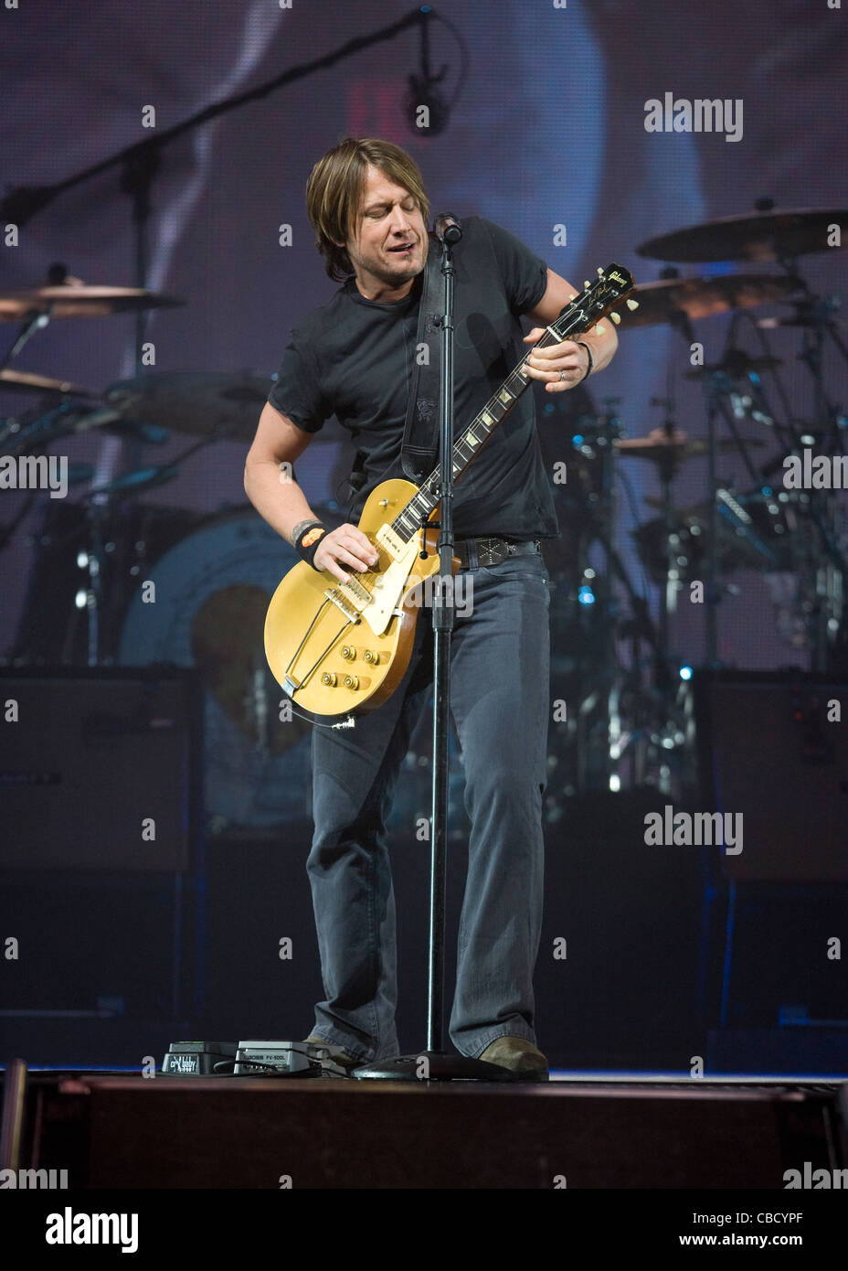 Keith Urban artiste effectuant de concert. Banque D'Images