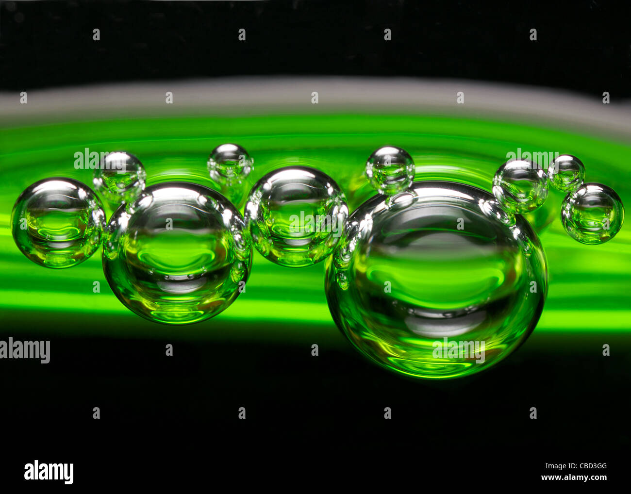 Green fizz up close Banque D'Images
