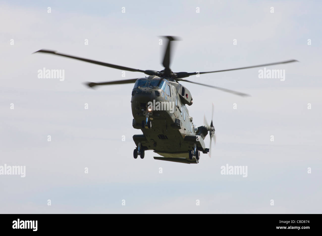Agusta Westland EH1 EH101 Merlin HC3 ZJ119 en vol Banque D'Images