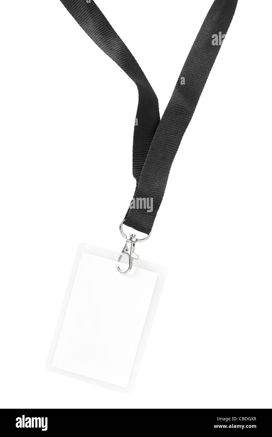 Badge vierge ou ID pass Banque D'Images