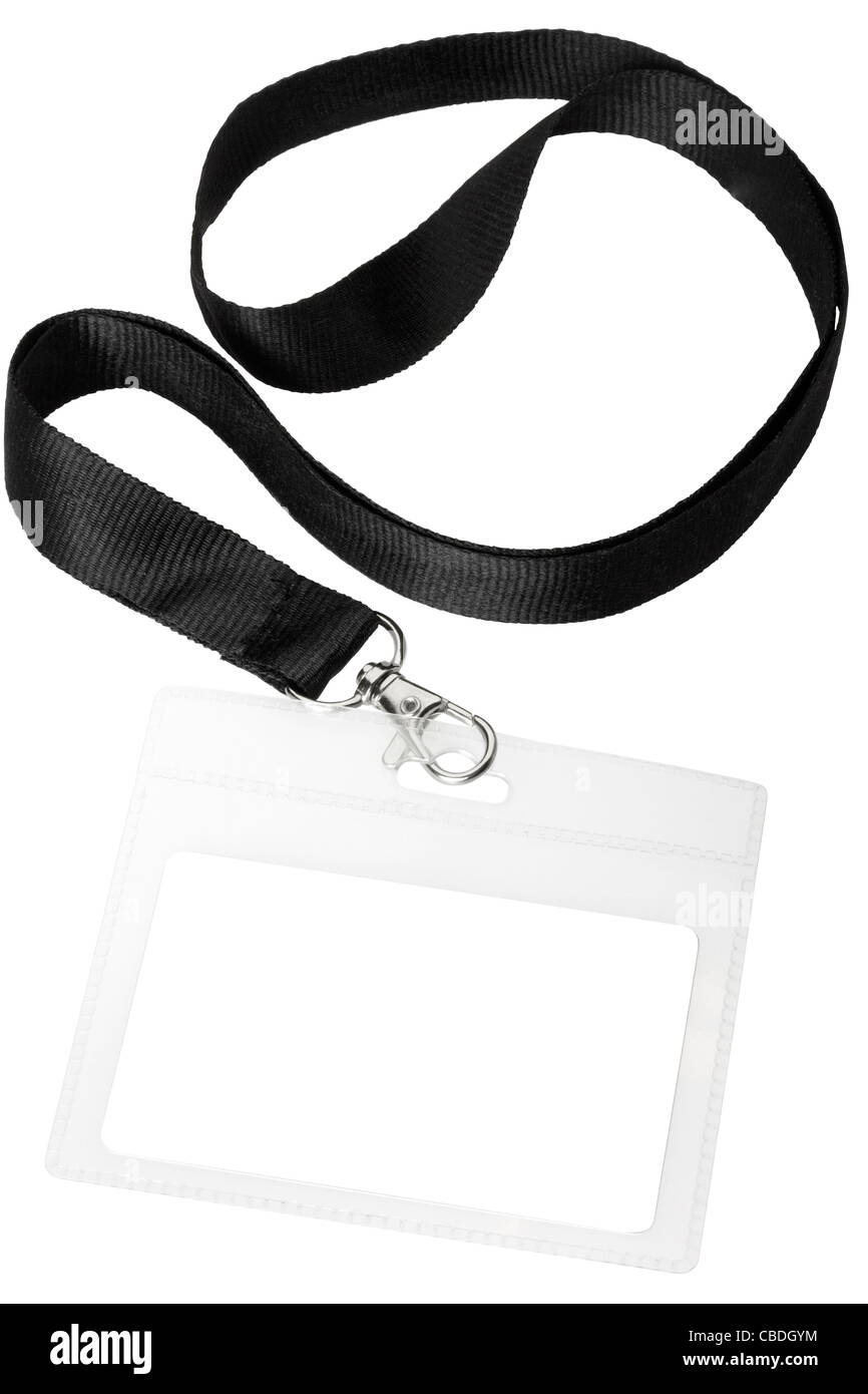 Badge vierge ou ID pass Banque D'Images