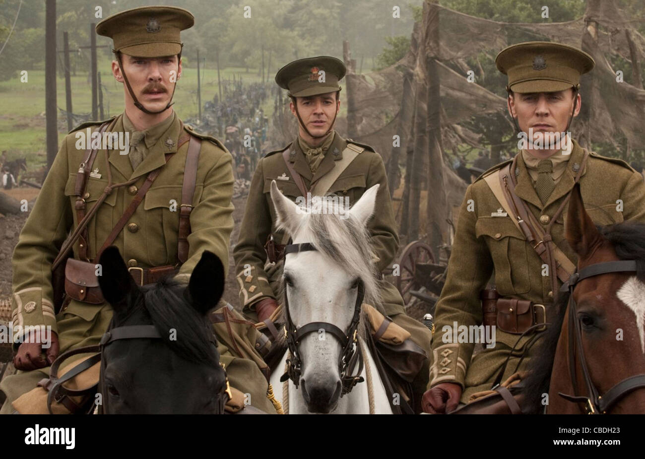 WAR HORSE 2011 DreamWorks film réalisé par Steven Spielberg avec de l : Benedict Cumberbatch, Patrick Kennedy, Tom Hiddleston Banque D'Images