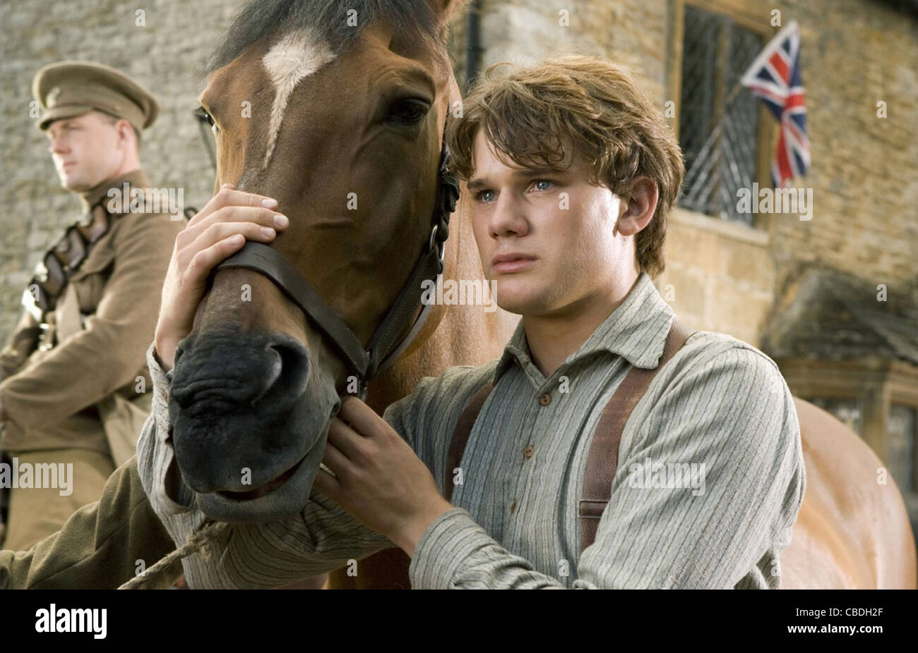 WAR HORSE 2011 DreamWorks film réalisé par Steven Spielberg avec Jeremy Irvine. Photo Andrew Cooper Banque D'Images