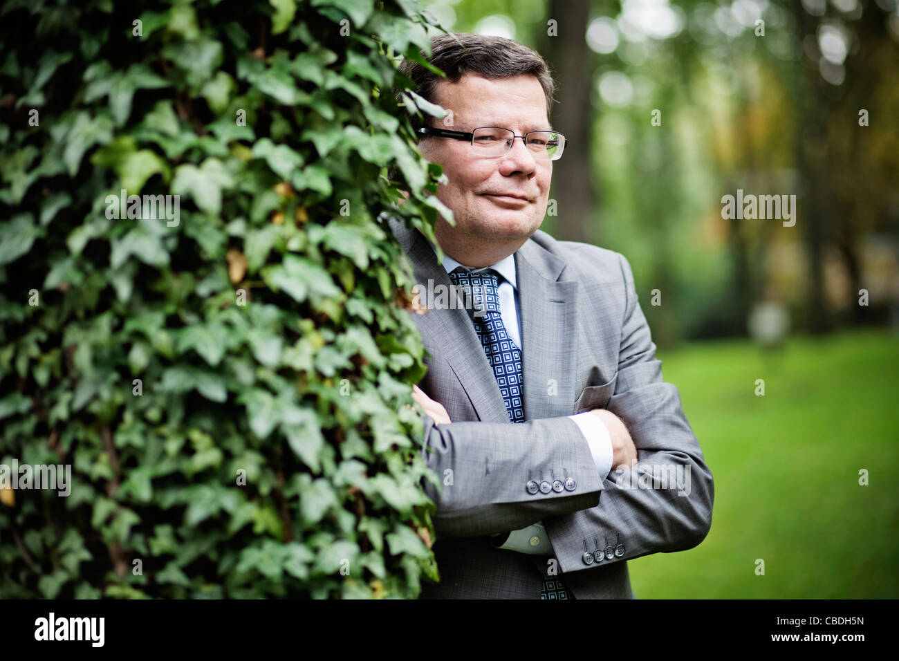 Alexandr Vondra, le ministre de la défense tchèque.Prague, République tchèque, le 16 août 2011. (CTK Photo/martin/Horazny Sterba Josef) Banque D'Images