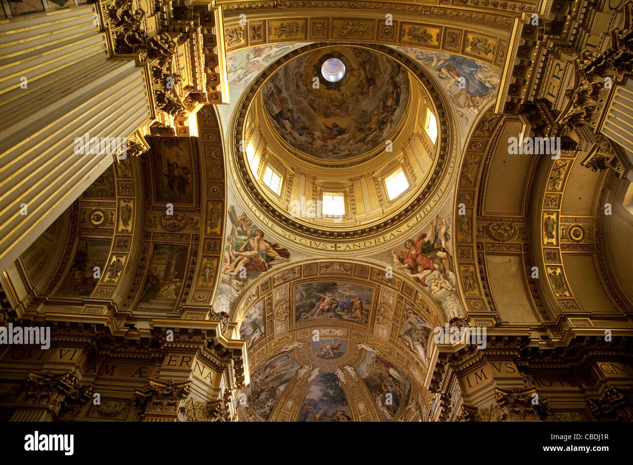 Dôme de Chiesa di Sant'Andrea della Valle à Rome, Italie, Europe Banque D'Images