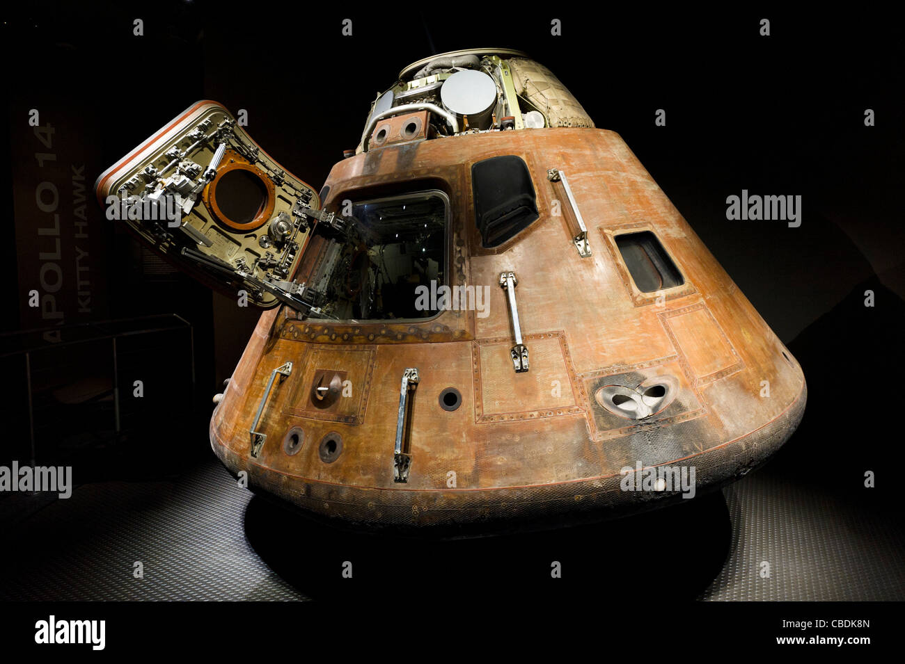 Le module de commande de la mission Apollo 15 lune, Saturne V complexe, Kennedy Space Center, Merritt Island, Florida, USA Banque D'Images