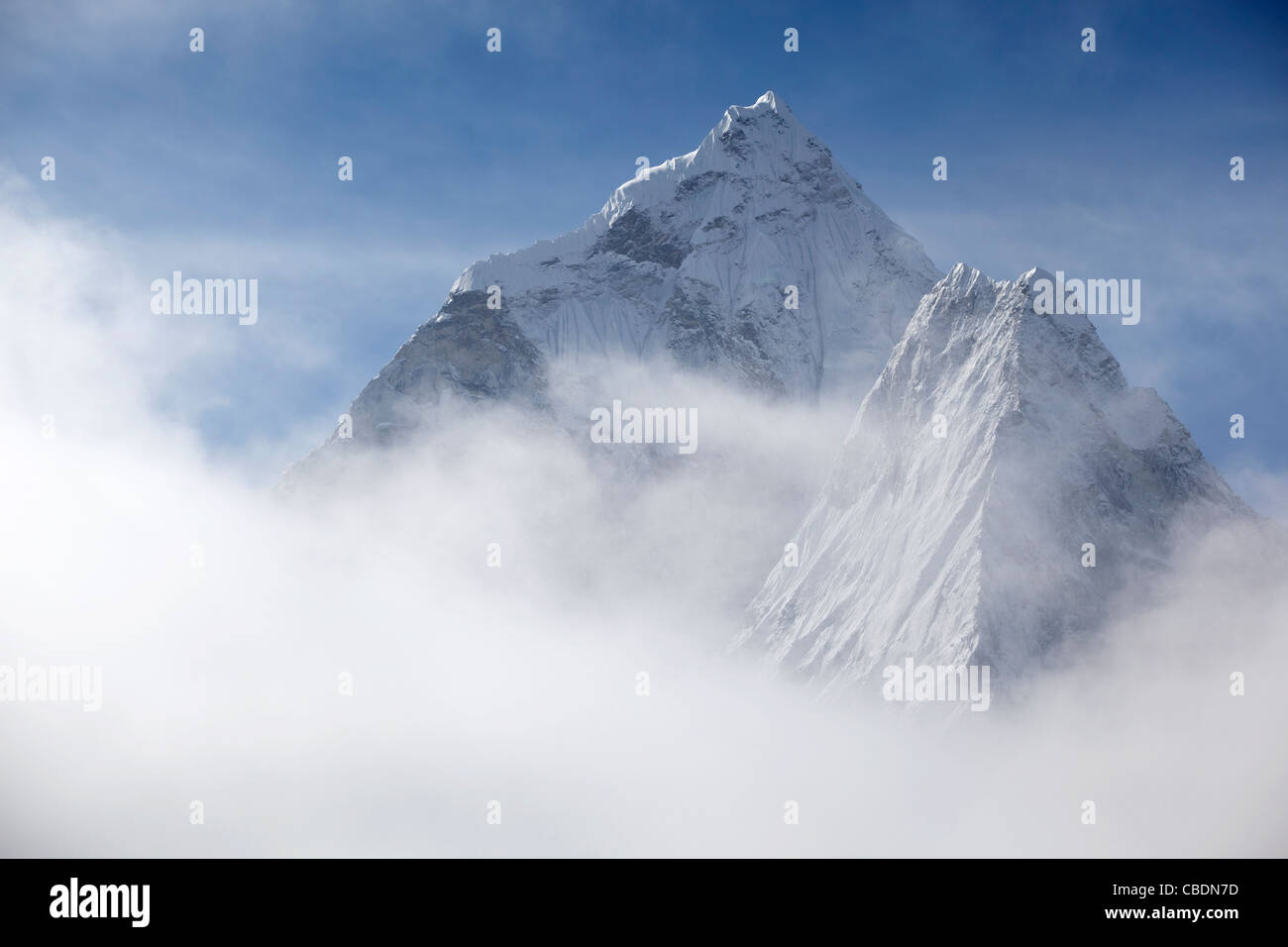 L'Ama Dablam, de l'Himalaya, au Népal. Banque D'Images