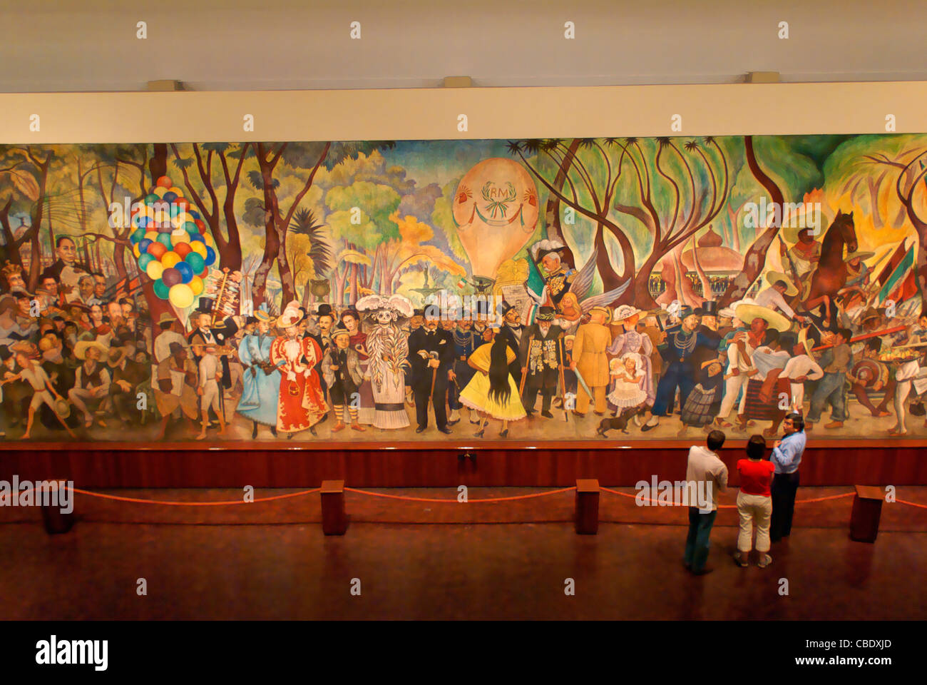 Guide et touristes, rêve d'un dimanche après-midi dans l'Alameda ou ...