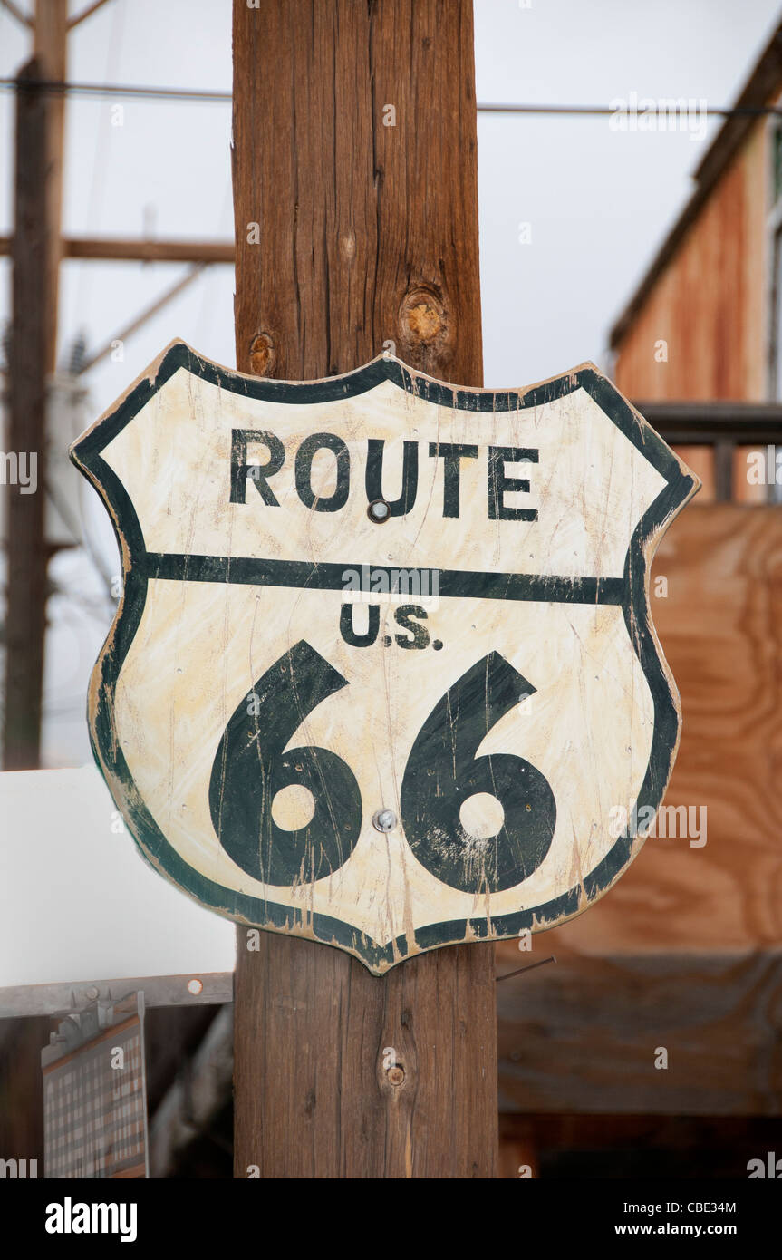 Oatman Arizona ville minière Route 66, rue Main United States National Highway American Banque D'Images