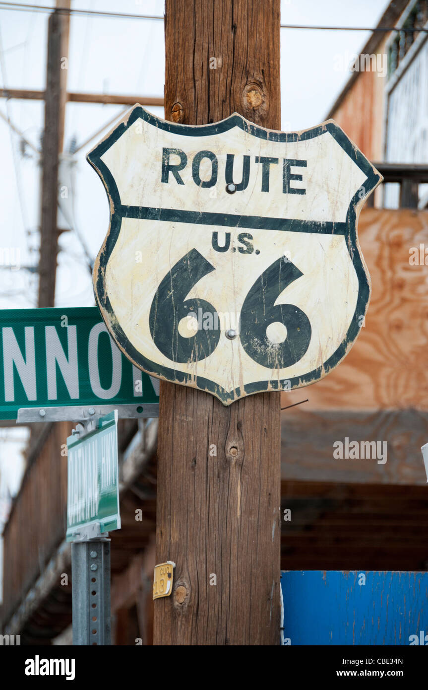 Oatman Arizona ville minière Route 66, rue Main United States National Highway American Banque D'Images