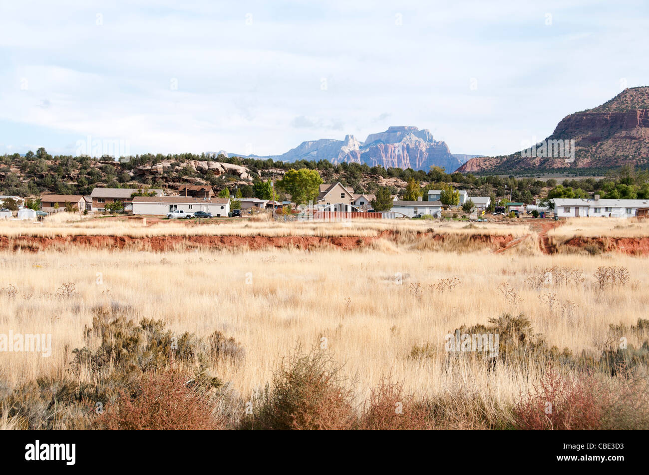 Village de montagne près de Kanab en Utah United States Banque D'Images