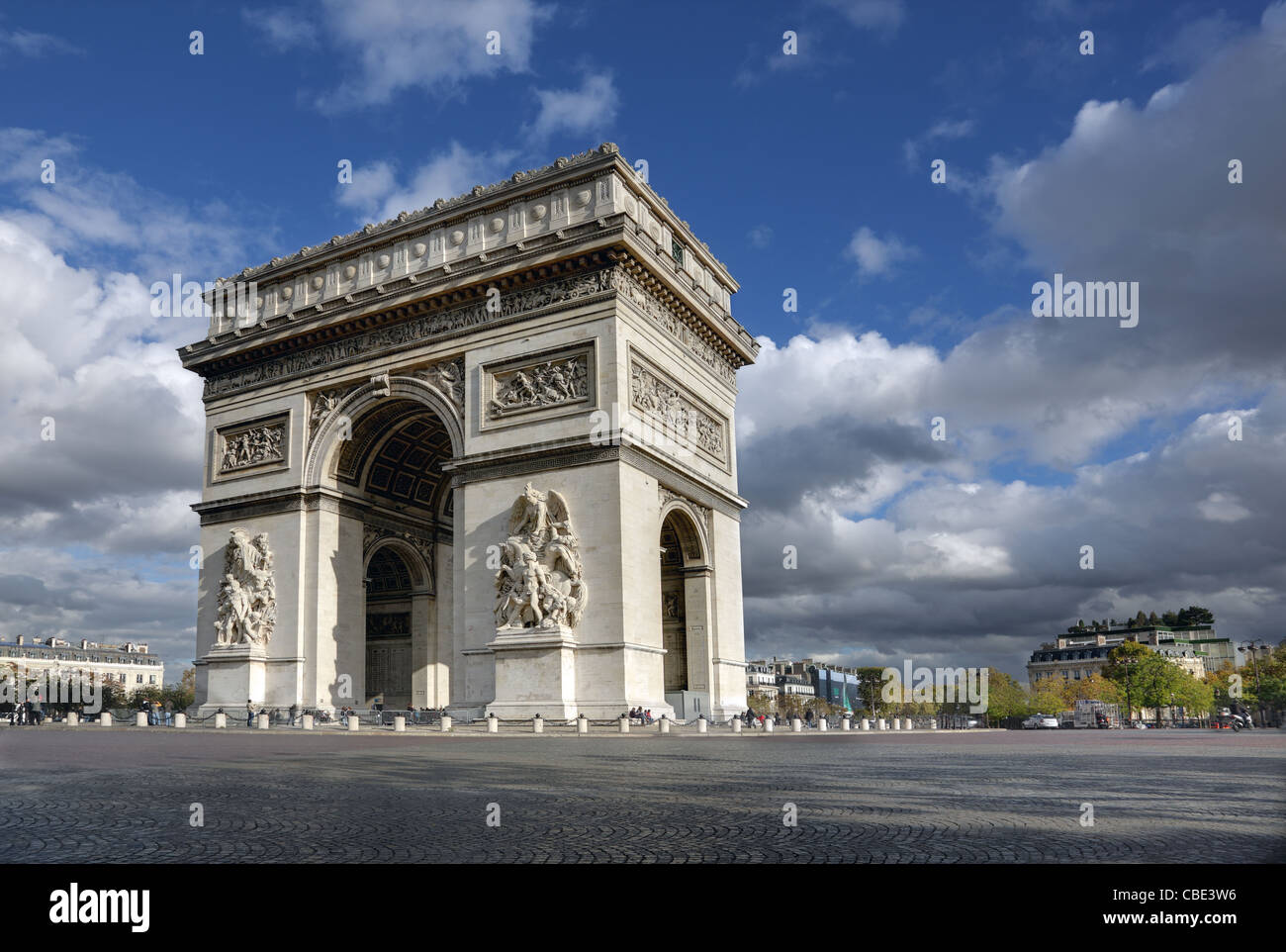Arc de Triomphe, Paris Banque D'Images