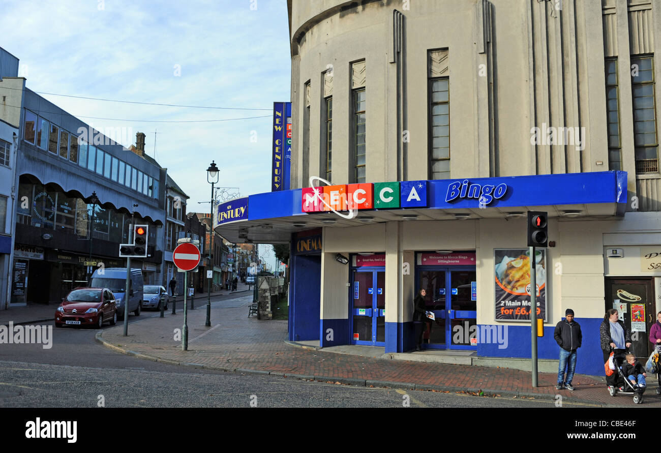 Salle Bingo de la Mecque à Sittingbourne Kent Royaume-Uni Banque D'Images