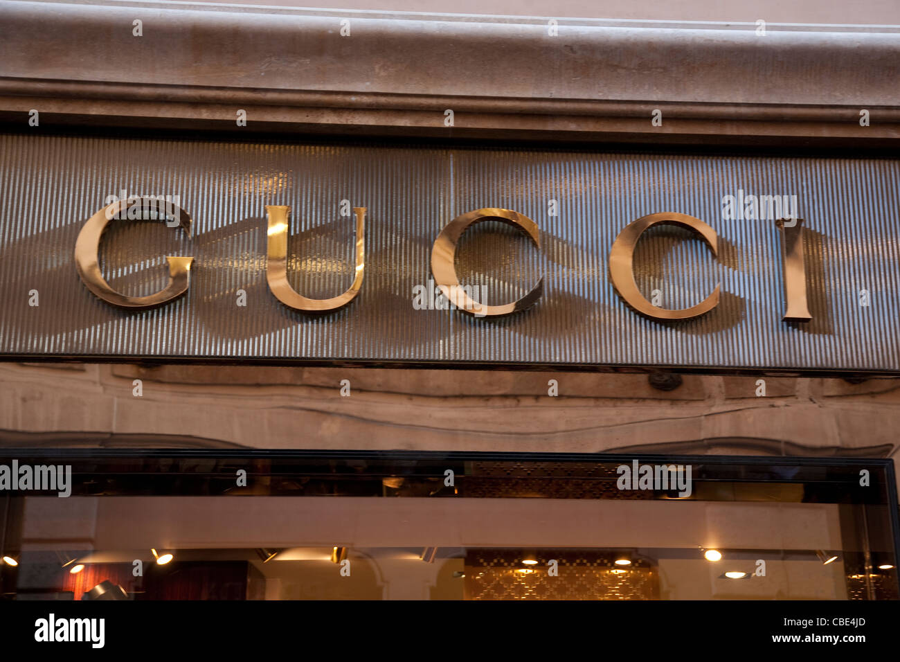 Boutique Gucci sur la Via dei Condotti à Rome, Italie Banque D'Images