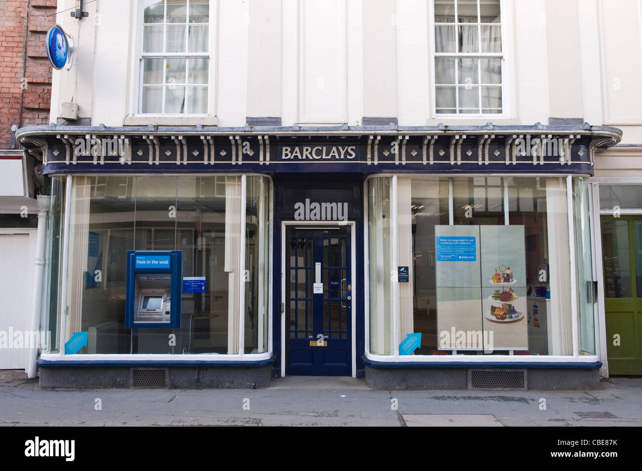 Exterior façade traditionnelle de la Barclays Bank à Kington Herefordshire Angleterre UK Banque D'Images