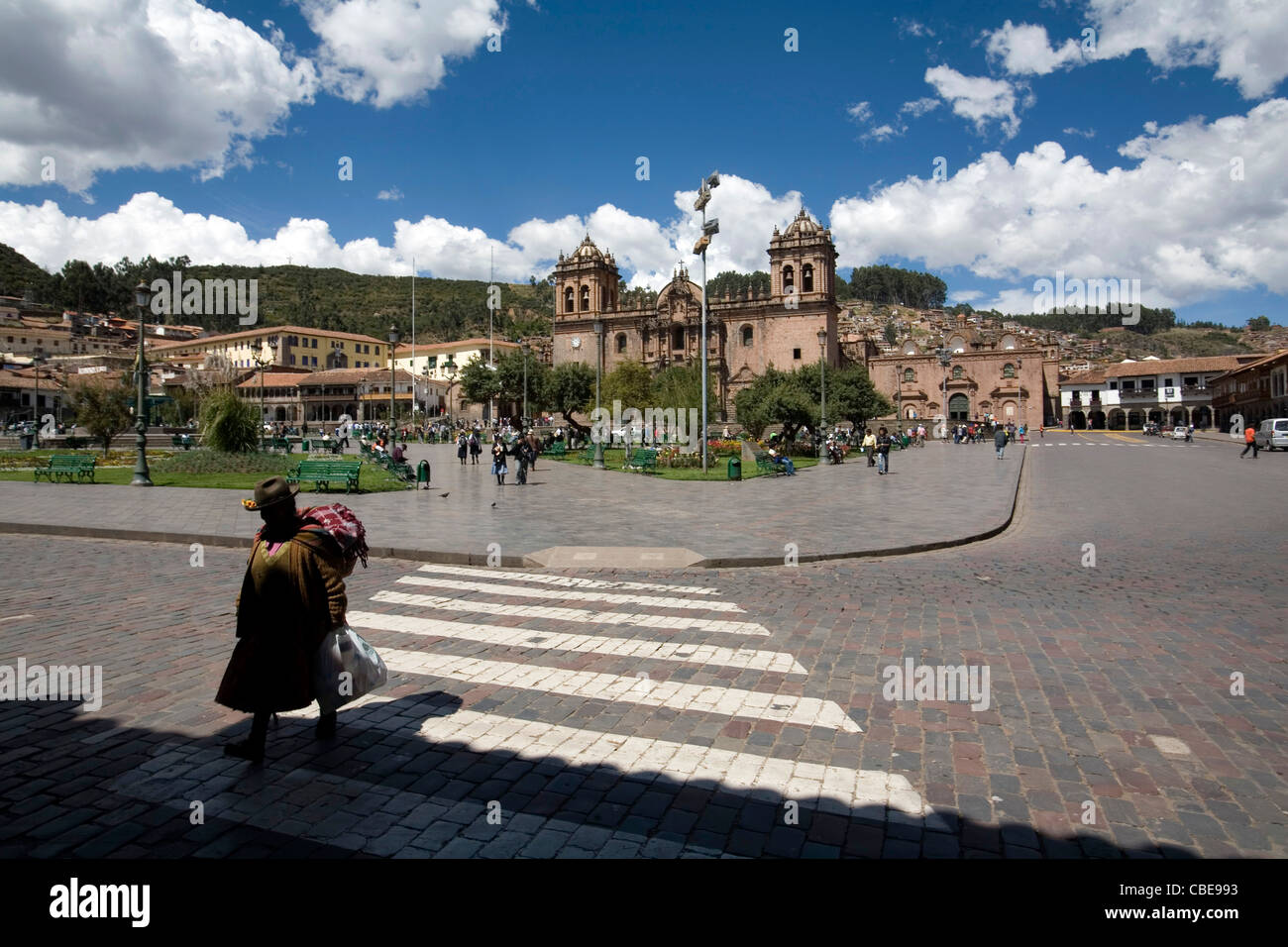 Plaza de Armas Peru' Banque D'Images