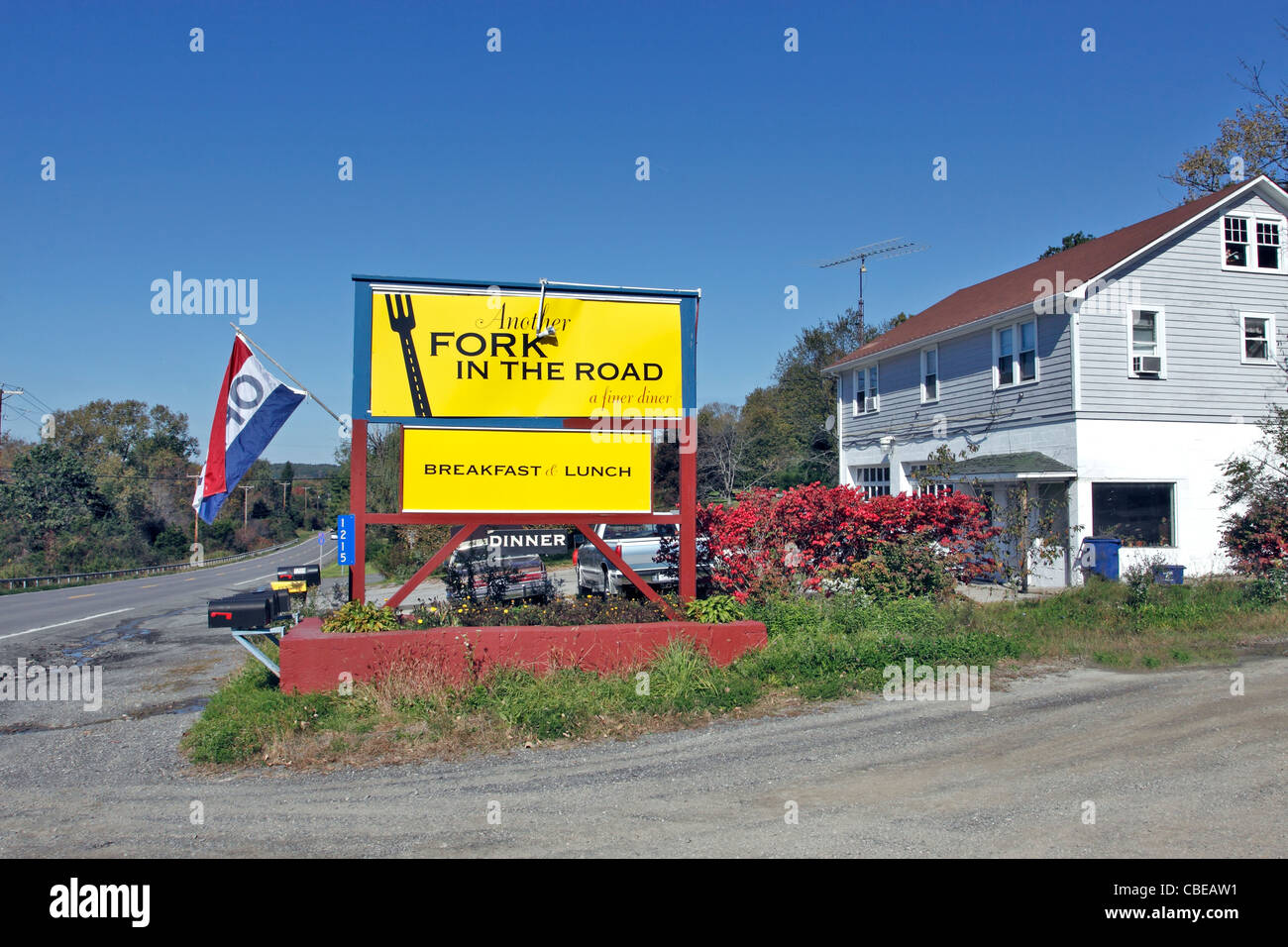 Salle à manger / restaurant près de Rhinebeck NY Banque D'Images