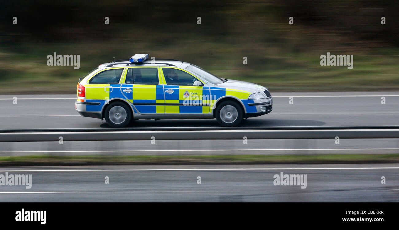 Voiture de police de Kent. Photo par James Boardman. Banque D'Images