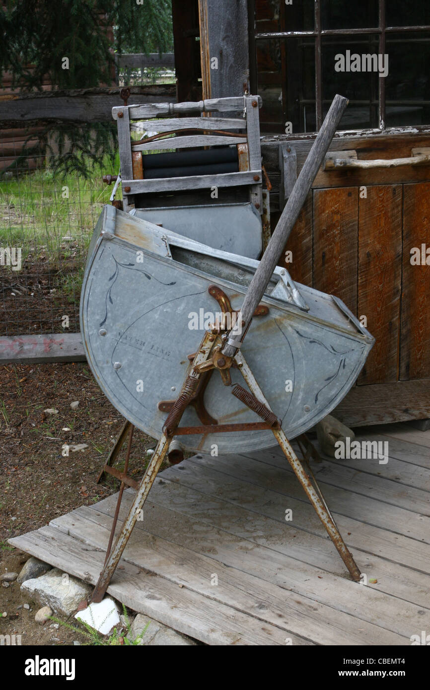 Lingettes lave-linge ancien Banque D'Images