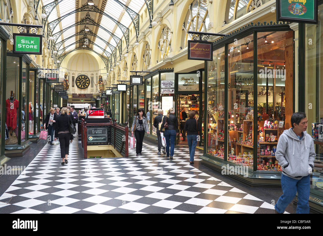 La marche d'Arcade, Melbourne, Victoria, Australie Photo Stock Alamy