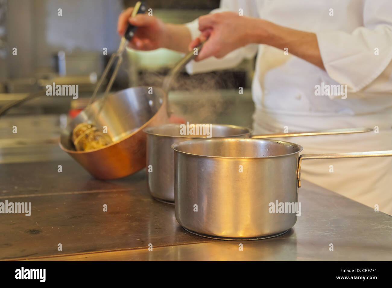 Portrait du 1 étoiles Michelin, Philippe Mille., Banque D'Images
