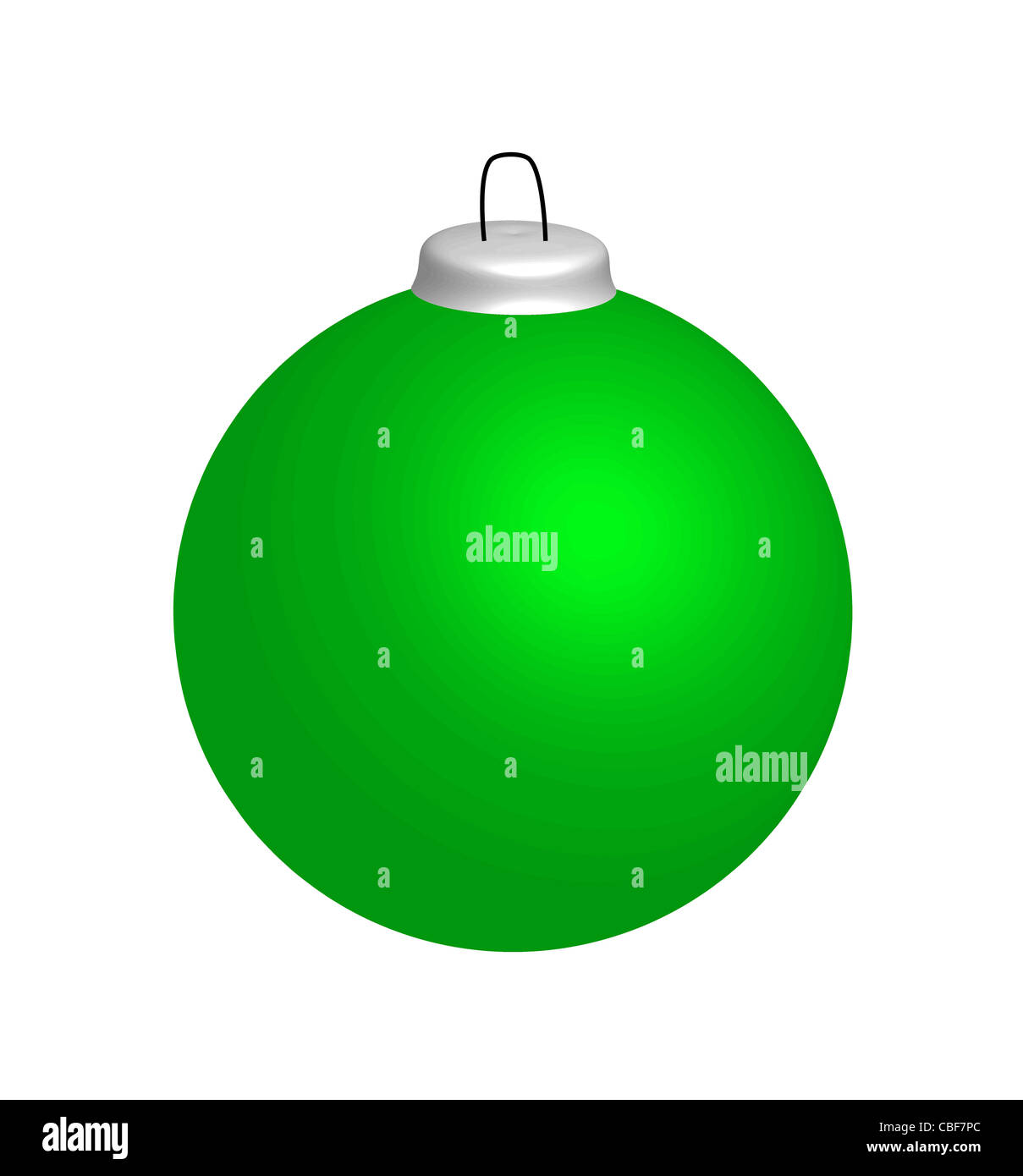 Nouvelle année Green ball, illustration Banque D'Images