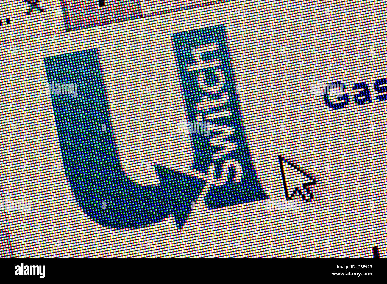 Site web et logo Commutateur uSwitch close up Banque D'Images