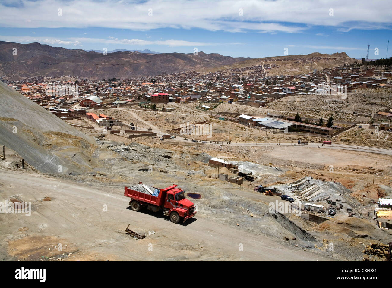 La mine d'argent du Cerro Rico de Potosi Bolivie' Banque D'Images