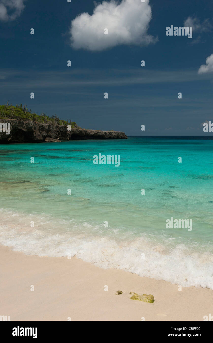 Scène de plage à Boca Slagbaai Slagbaai National Park, Bonaire, Antilles néerlandaises, Amérique Banque D'Images