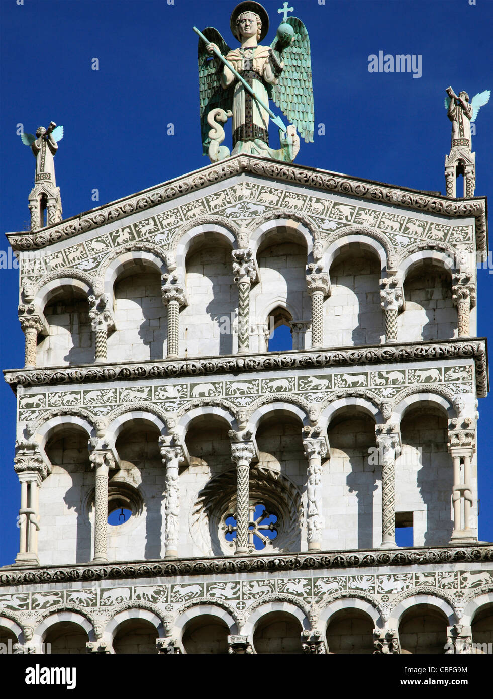 Italie, Toscane, Lucca, San Michele in Foro, église Banque D'Images