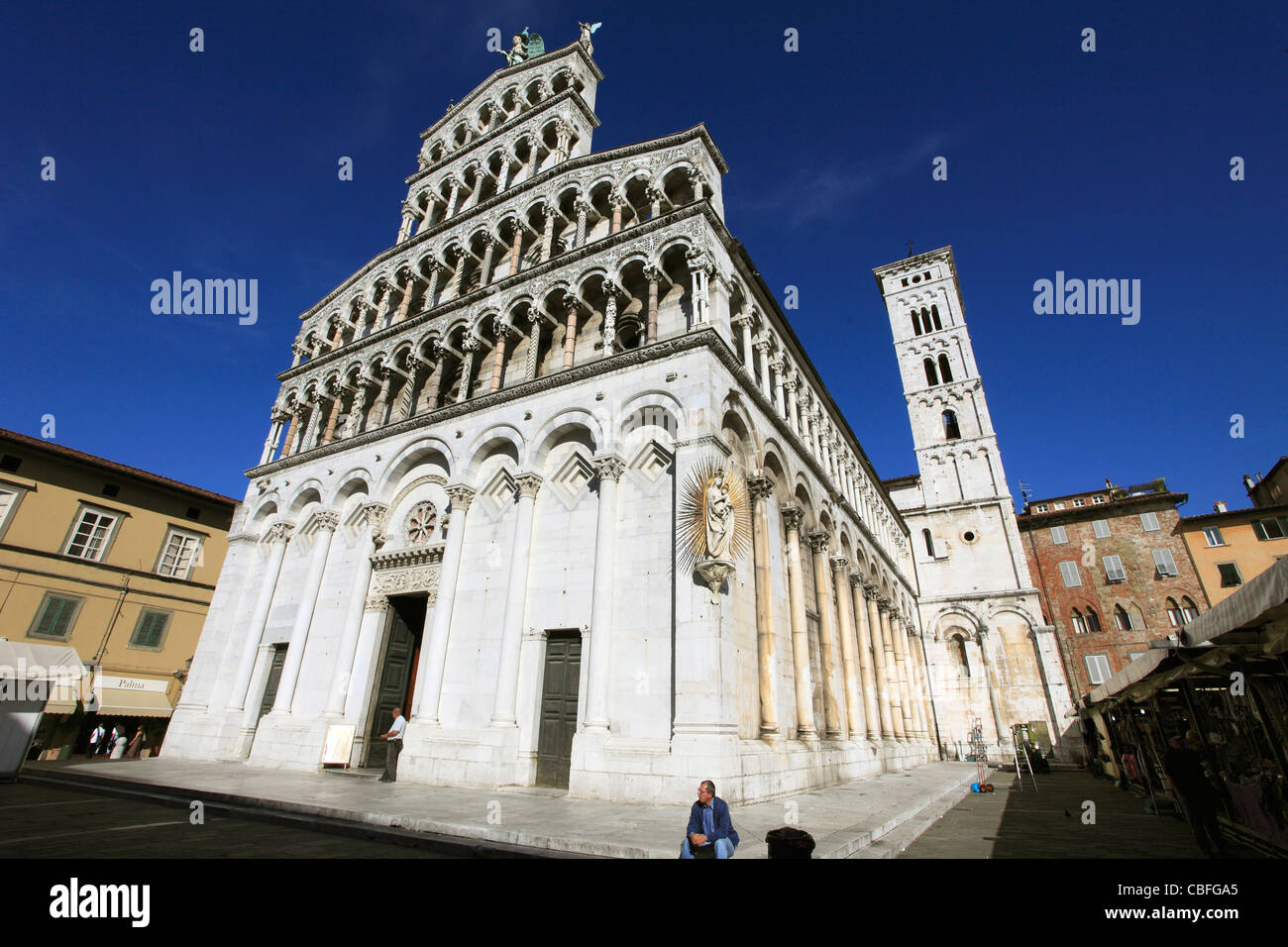 Italie, Toscane, Lucca, San Michele in Foro, église Banque D'Images