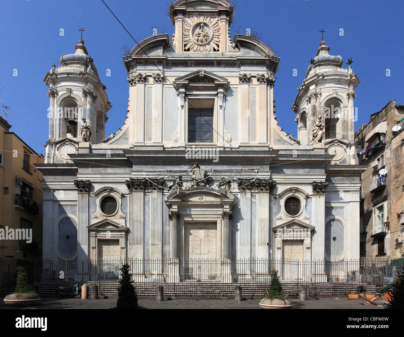 L'Italie, Campanie, Naples, San Paolo Maggiore, Banque D'Images