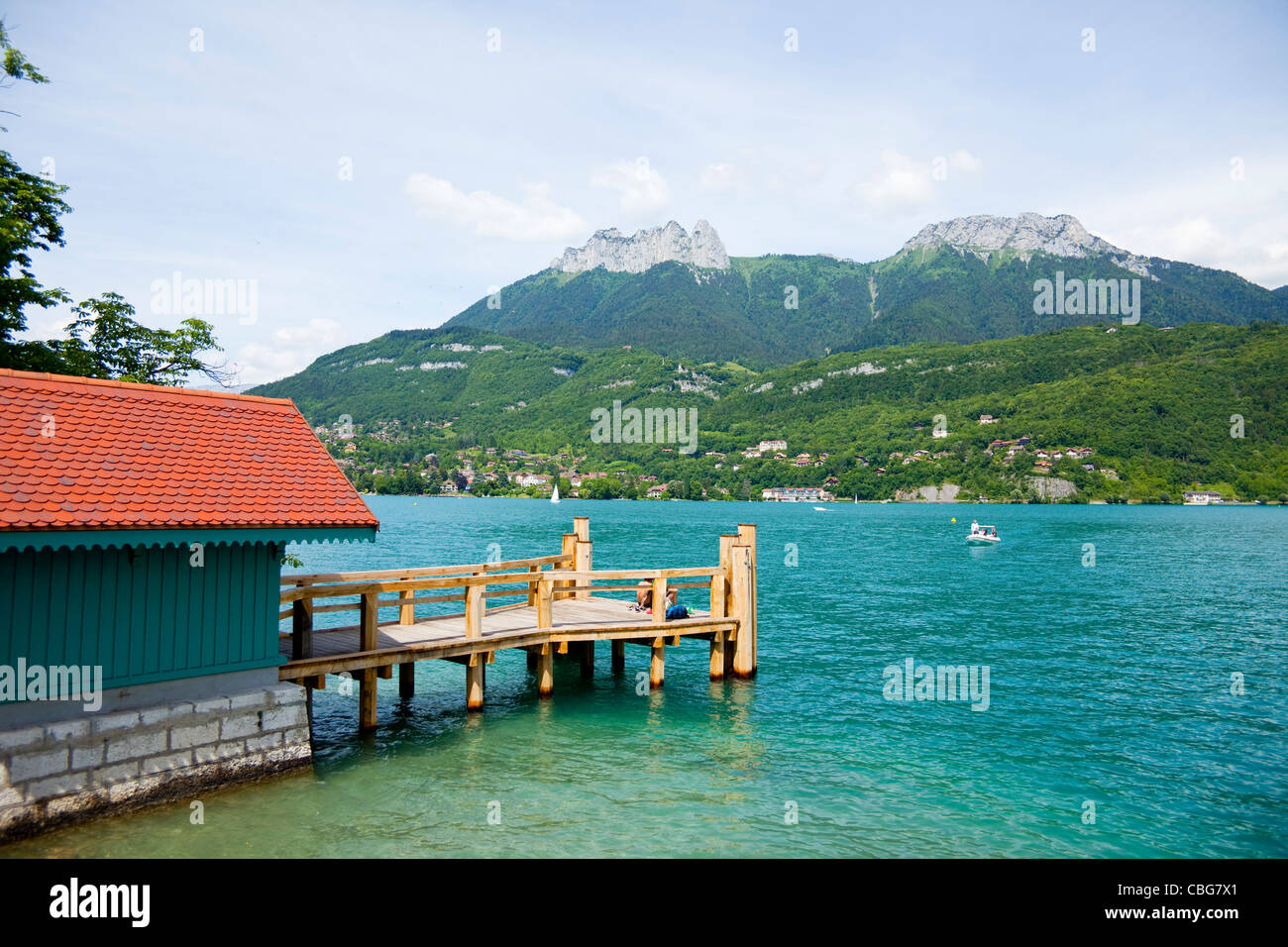 Lac d’Annecy Banque D'Images