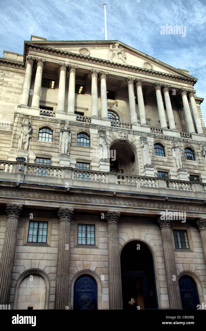 Banque d'Angleterre en banque - London Square Mile Banque D'Images